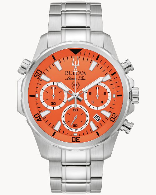 Bulova men's marine star 2025 bracelet watch
